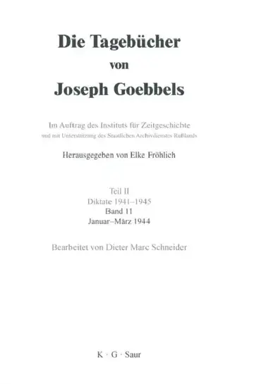 Cover of Januar - März 1944