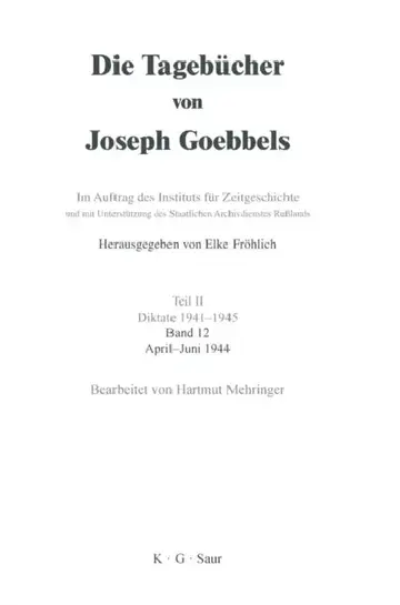 Cover of April - Juni 1944