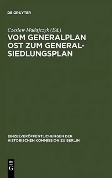 Cover of Vom Generalplan Ost zum Generalsiedlungsplan
