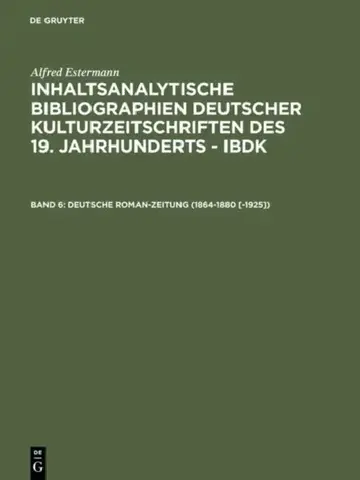 Cover of Deutsche Roman-zeitung 1864-1880 -1925