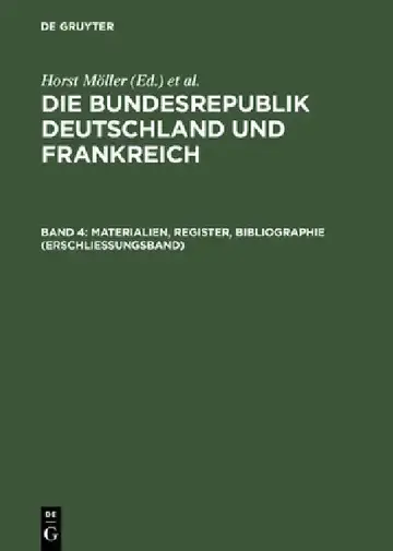 Cover of Materialien, Register, Bibliographie (Erschließungsband)