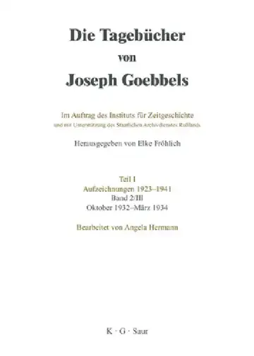 Cover of Oktober 1932 - März 1934