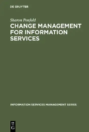 Cover of Change Management for Information Services