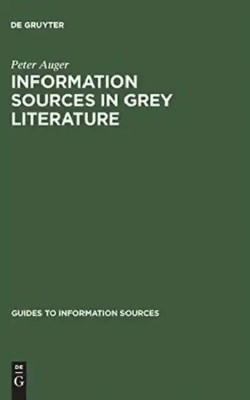 Cover of Information Sources in Grey Literature