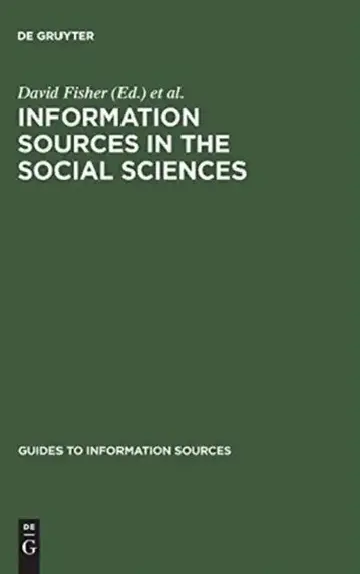 Cover of Information Sources in the Social Sciences