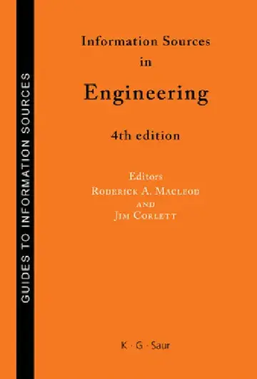 Cover of Information Sources in Engineering