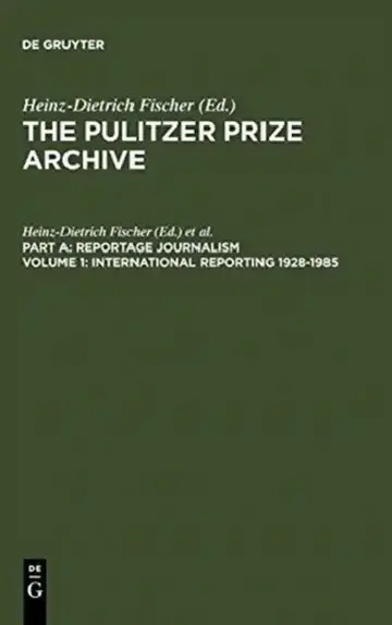 Cover of International Reporting 1928-1985