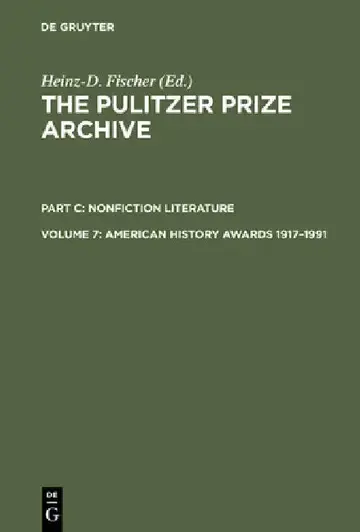 Cover of American History Awards 1917-1991
