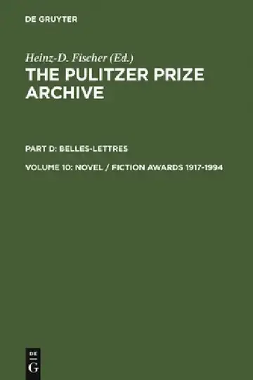 Cover of Novel / Fiction Awards 1917-1994
