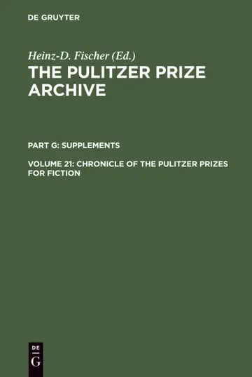 Cover of Chronicle of the Pulitzer Prizes for Fiction