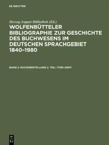 Cover of Buchherstellung