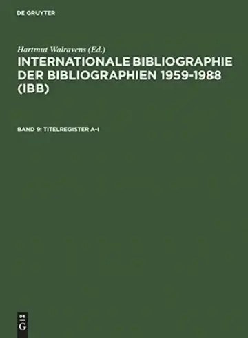 Cover of Titelregister A-i