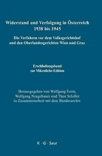 Cover of Erschließungsband Zur Mikrofiche-Edition