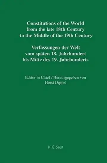 Cover of Constitutional Documents of Denmark, Norway and Sweden 1809-1849 / Verfassungsdokumente Dnemarks, Norwegens Und Schwedens 1809-1849 / Forfatningsdokum