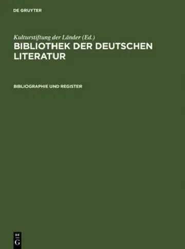 Cover of Bibliographie und Register