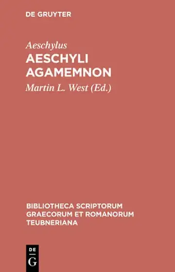 Cover of Aeschyli Agamemnon