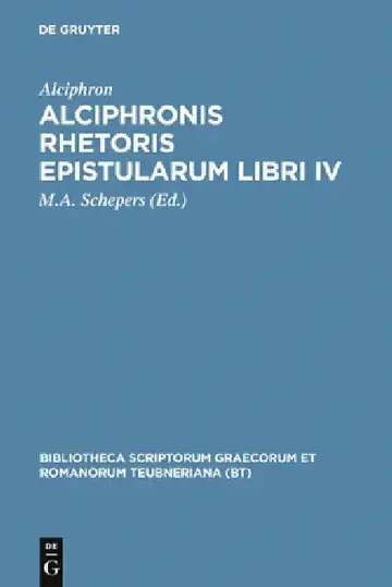 Cover of Alciphronis Rhetoris Epistularum Libri IV
