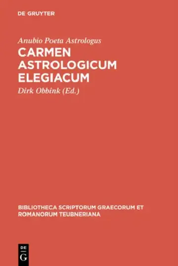 Cover of Carmen Astrologicum Elegiacum