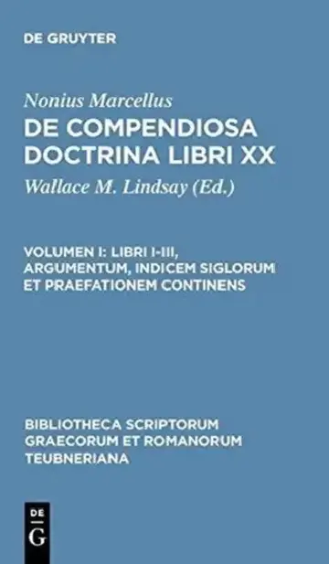 Cover of Libri I-III, Argumentum, Indicem Siglorum Et Praefationem Continens