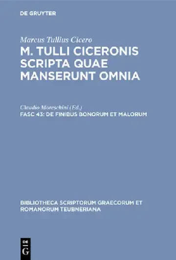 Cover of de Finibus Bonorum Et Malorum