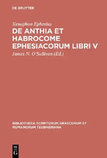 Cover of de Anthia Et Habrocome Ephesiacorum Libri V