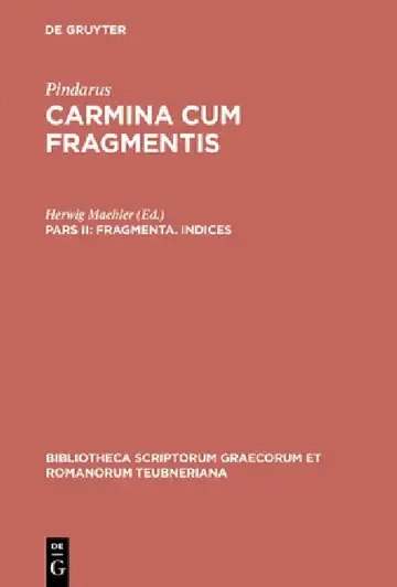 Cover of Fragmenta. Indices