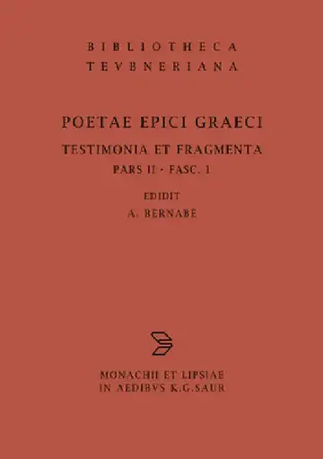 Cover of Orphicorum Et Orphicis Similium Testimonia