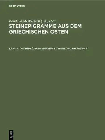 Cover of Die Südküste Kleinasiens, Syrien und Palaestina