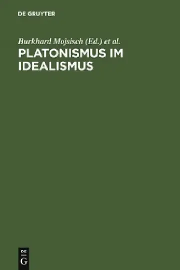 Cover of Platonismus Im Idealismus
