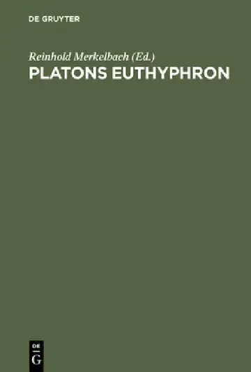 Cover of Platons Euthyphron
