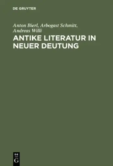Cover of Antike Literatur in neuer Deutung
