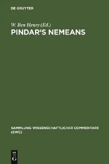 Cover of Pindar's Nemeans
