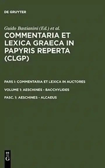 Cover of Aeschines - Alcaeus