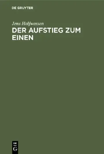 Cover of Der Aufstieg Zum Einen