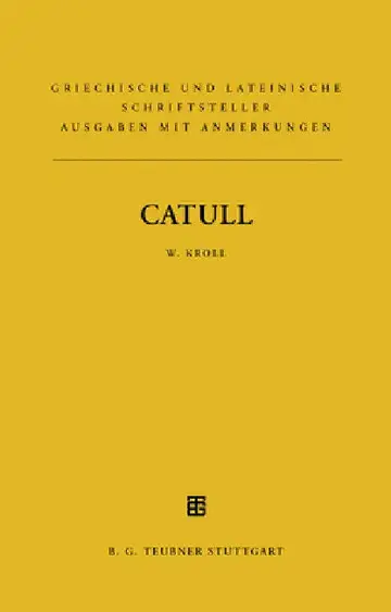 Cover of Catull