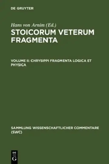 Cover of Chrysippi Fragmenta Logica Et Physica