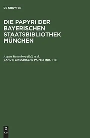 Cover of Griechische Papyri (NR. 1-18)