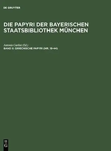 Cover of Griechische Papyri (NR. 19-44)