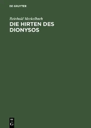 Cover of Die Hirten Des Dionysos