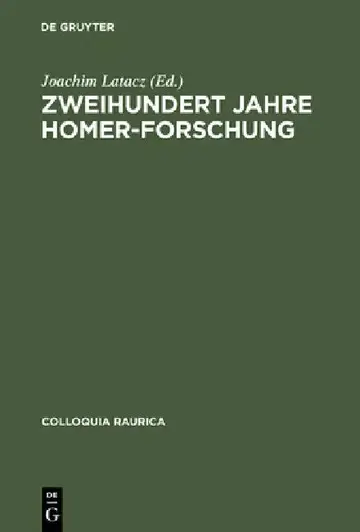 Cover of Zweihundert Jahre Homer-Forschung