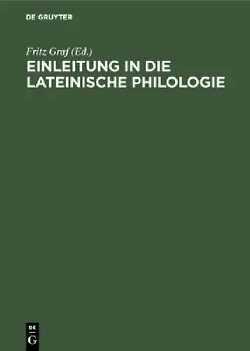 Cover of Einleitung in Die Lateinische Philologie