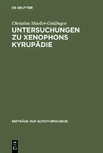 Cover of Untersuchungen Zu Xenophons Kyrupädie