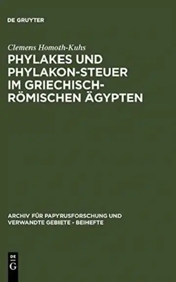 Cover of Phylakes und Phylakon-Steuer im griechisch-römischen Ägypten