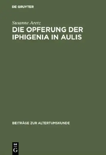 Cover of Die Opferung der Iphigenia in Aulis