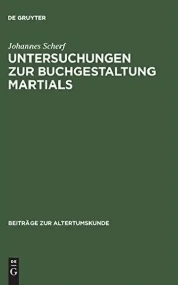 Cover of Untersuchungen zur Buchgestaltung Martials