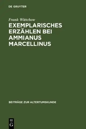 Cover of Exemplarisches Erzählen bei Ammianus Marcellinus