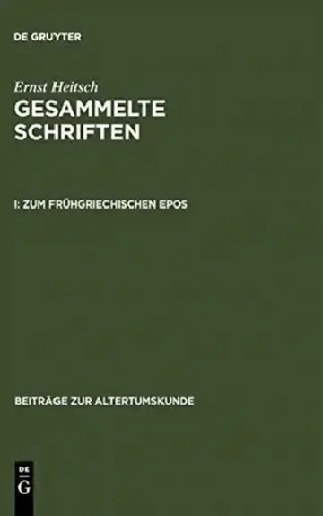 Cover of Zum Frühgriechischen Epos