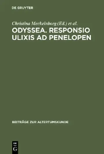 Cover of Odyssea. Responsio Ulixis AD Penelopen