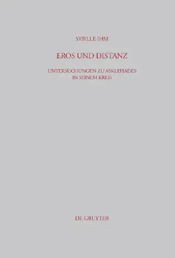 Cover of Eros und Distanz