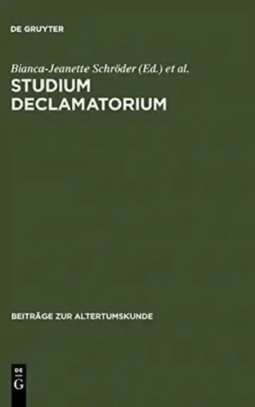 Cover of Studium declamatorium